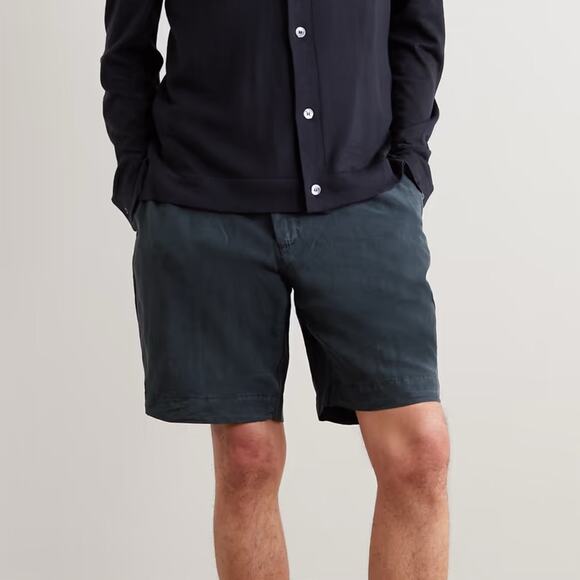 Officine Générale Linen Blend Casual Shorts Drawstring XXL Luxury